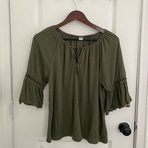 Float olive green blouse(Worn once)